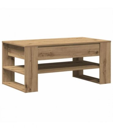 vidaXL Coffee Table Artisan Oak 102 x 55 x 45 cm Engineered Wood
