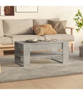 vidaXL Coffee Table Concrete Grey 102x55x45 cm Engineered Wood