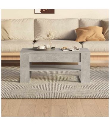 vidaXL Coffee Table Concrete Grey 102x55x45 cm Engineered Wood