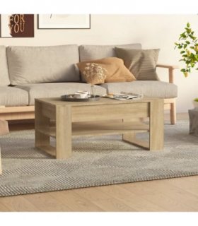 vidaXL Coffee Table Sonoma Oak 102x55x45 cm Engineered Wood