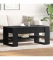 vidaXL Coffee Table Black Oak 102 x 55 x 45 cm Engineered Wood