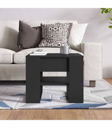 vidaXL Coffee Table | Black | Engineered wood | Medium | Coffee Table | Square — V0672029569