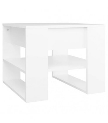 vidaXL Coffee Table White 55.5x55x45 cm Engineered Wood