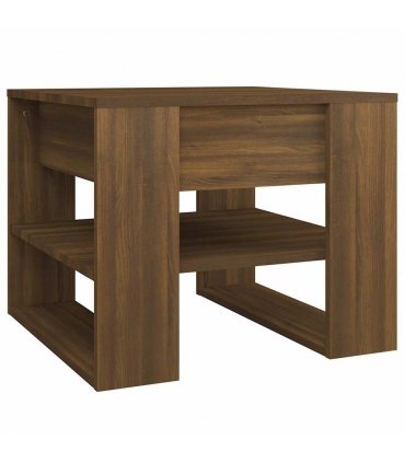 vidaXL Coffee Table Brown Oak 55.5x55x45 cm Engineered Wood