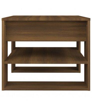 vidaXL Coffee Table Brown Oak 55.5x55x45 cm Engineered Wood