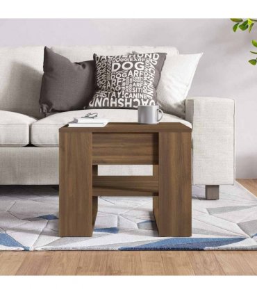vidaXL Coffee Table Brown Oak 55.5x55x45 cm Engineered Wood