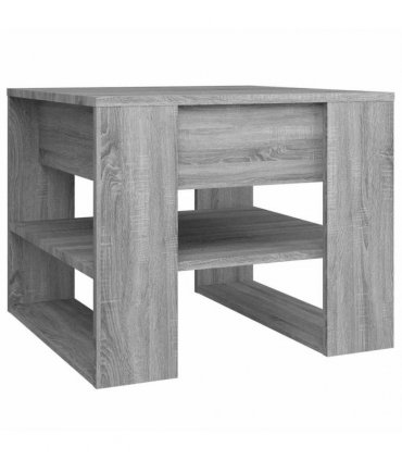 vidaXL Coffee Table Grey Sonoma 55.5x55x45 cm Engineered Wood