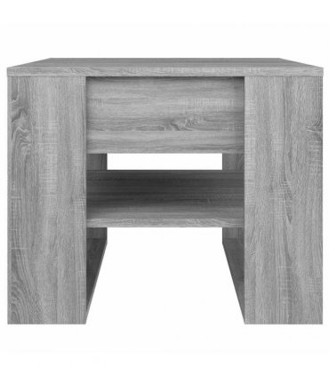 vidaXL Coffee Table Grey Sonoma 55.5x55x45 cm Engineered Wood