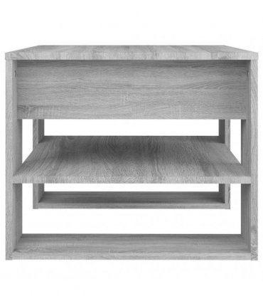vidaXL Coffee Table Grey Sonoma 55.5x55x45 cm Engineered Wood