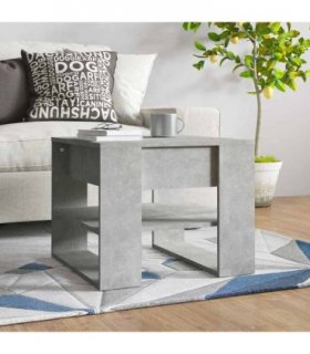 vidaXL Coffee Table Concrete Grey 55.5x55x45 cm Engineered Wood