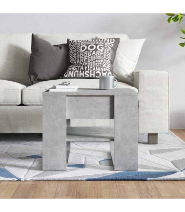 vidaXL Coffee Table Concrete Grey 55.5x55x45 cm Engineered Wood