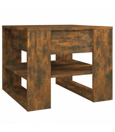 vidaXL Coffee Table Smoked Oak 55.5x55x45 cm Engineered Wood