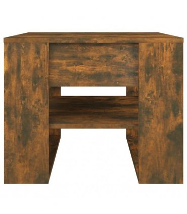 vidaXL Coffee Table Smoked Oak 55.5x55x45 cm Engineered Wood