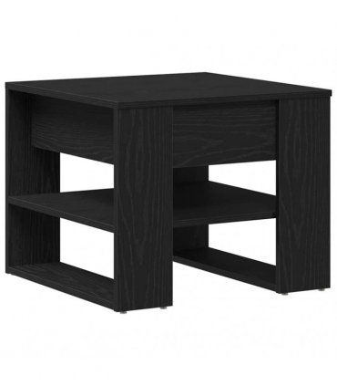 vidaXL Coffee Table Black Oak 55.5 x 55 x 45 cm Engineered Wood