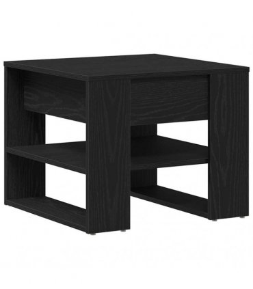 vidaXL Coffee Table Black Oak 55.5 x 55 x 45 cm Engineered Wood