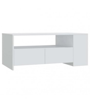 vidaXL Coffee Table White 102x55x42 cm Engineered Wood