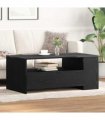 vidaXL Coffee Table Black Oak 102 x 55 x 43.5 cm Engineered Wood