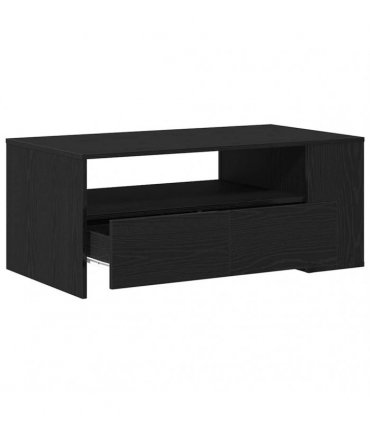 vidaXL Coffee Table Black Oak 102 x 55 x 43.5 cm Engineered Wood