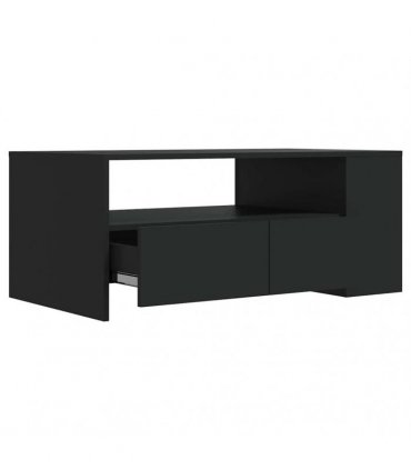 vidaXL Coffee Table Black 102x55x42 cm Engineered Wood