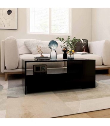 vidaXL Coffee Table Black 102x55x42 cm Engineered Wood