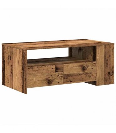 vidaXL Coffee Table Old Wood 102 x 55 x 43.5 cm Engineered Wood