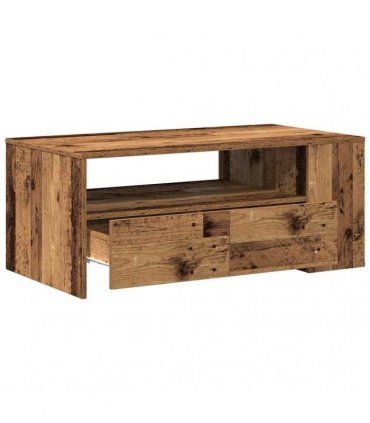 vidaXL Coffee Table Old Wood 102 x 55 x 43.5 cm Engineered Wood