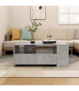 vidaXL Coffee Table Concrete Grey 102x55x42 cm Engineered Wood