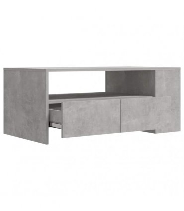 vidaXL Coffee Table Concrete Grey 102x55x42 cm Engineered Wood