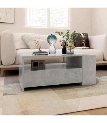 vidaXL Coffee Table Concrete Grey 102x55x42 cm Engineered Wood