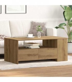 vidaXL Coffee Table Artisan Oak 102 x 55 x 43.5 cm Engineered Wood