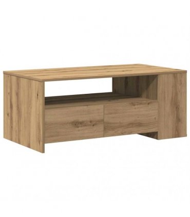 vidaXL Coffee Table Artisan Oak 102 x 55 x 43.5 cm Engineered Wood