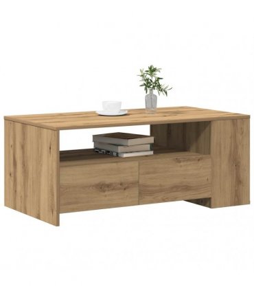 vidaXL Coffee Table Artisan Oak 102 x 55 x 43.5 cm Engineered Wood