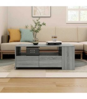 vidaXL Coffee Table Grey Sonoma 102x55x42 cm Engineered Wood