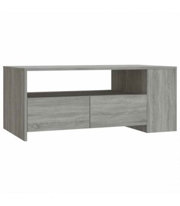 vidaXL Coffee Table Grey Sonoma 102x55x42 cm Engineered Wood