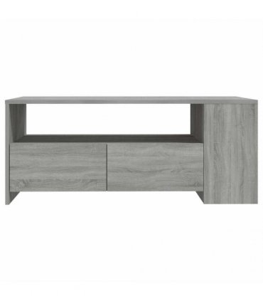 vidaXL Coffee Table Grey Sonoma 102x55x42 cm Engineered Wood