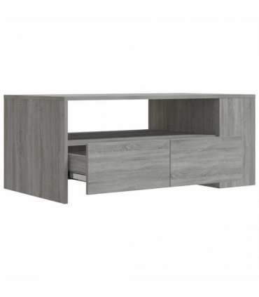 vidaXL Coffee Table Grey Sonoma 102x55x42 cm Engineered Wood