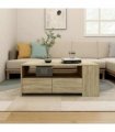 vidaXL Coffee Table Sonoma Oak 102x55x42 cm Engineered Wood