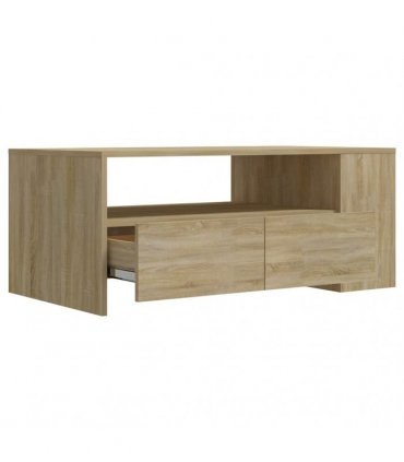 vidaXL Coffee Table Sonoma Oak 102x55x42 cm Engineered Wood
