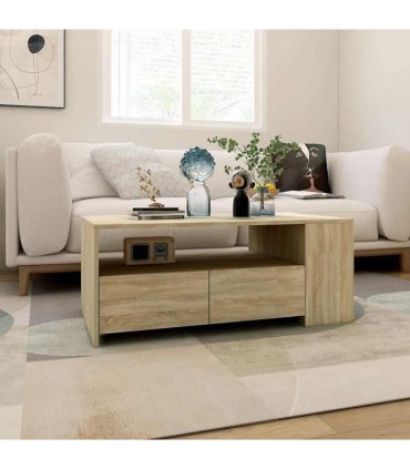 vidaXL Coffee Table Sonoma Oak 102x55x42 cm Engineered Wood