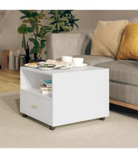 vidaXL Coffee Table White 55x55x40 cm Engineered Wood