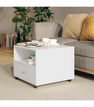 vidaXL Coffee Table White 55x55x40 cm Engineered Wood