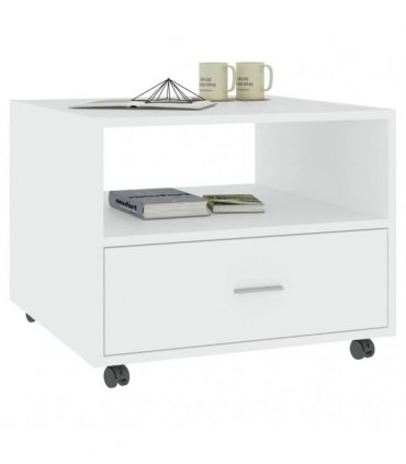 vidaXL Coffee Table White 55x55x40 cm Engineered Wood