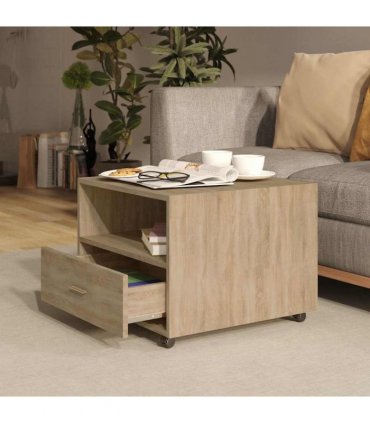 vidaXL Coffee Table Sonoma Oak 55x55x40 cm Engineered Wood