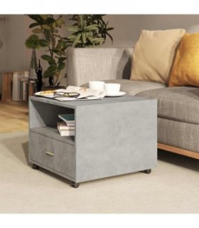 vidaXL Coffee Table Concrete Grey 55x55x40 cm Engineered Wood