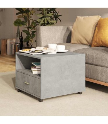vidaXL Coffee Table Concrete Grey 55x55x40 cm Engineered Wood