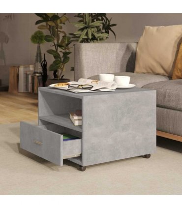 vidaXL Coffee Table Concrete Grey 55x55x40 cm Engineered Wood