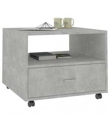vidaXL Coffee Table Concrete Grey 55x55x40 cm Engineered Wood