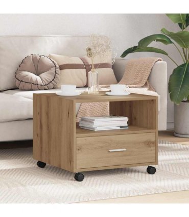 vidaXL Coffee Table Artisan Oak 55 x 55 x 45cm Engineered Wood