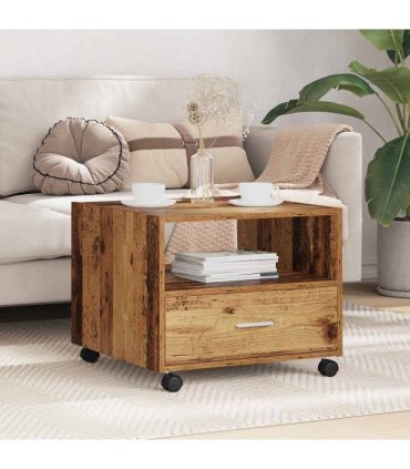 vidaXL Coffee Table Old Wood 55 x 55 x 45cm Engineered Wood