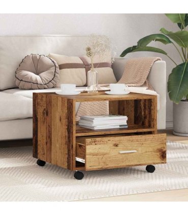 vidaXL Coffee Table Old Wood 55 x 55 x 45cm Engineered Wood